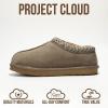 imageProject Cloud Genuine Leather Mens Slippers with Australian Shearling Lining ampamp Memory Foam Insole Outdoor ampamp House Slippers for Men  NonSlip Fuzzy Mens Shoes RelaxationTaupe