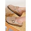 imageProject Cloud Genuine Leather MoccasinStyle Clogs for Women  Memory Foam and Water Resistant Mules Slipon  NonSlip and Durable Clogs Casual Shoes for Women Footwear CarlineStone Suede