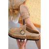 imageProject Cloud Genuine Leather MoccasinStyle Clogs for Women  Memory Foam and Water Resistant Mules Slipon  NonSlip and Durable Clogs Casual Shoes for Women Footwear CarlineSand Suede
