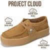 imageProject Cloud Genuine Leather Womens Shoes  NonSlip Platform Loafers for Women with Memory Foam Insole  Stylish Oxford Fall Shoes for Women 2025 WALLYCHUNKYTan Suede