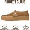 imageProject Cloud Genuine Leather Womens Shoes  NonSlip Platform Loafers for Women with Memory Foam Insole  Stylish Oxford Fall Shoes for Women 2025 WALLYCHUNKYTan Suede