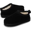 imageProject Cloud Genuine Leather ampamp Australian Shearling Slippers for Kids  Memory Foam Fuzzy ampamp NonSlip Fluffy Slippers Girls Footwear ampamp Boys Footwear Kids Unisex Shoe Dream WarmBlack
