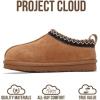 imageProject Cloud Genuine Leather ampamp Australian Shearling Slippers for Kids  Memory Foam Fuzzy ampamp NonSlip Fluffy Slippers Girls Footwear ampamp Boys Footwear Kids Unisex Shoe Dream WarmChestnut