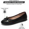 imageProject Cloud Memory Foam Ballet Flats Shoes for Women Footwear and Lightweight Casual Flats for Women  Non Slip Comfortable Ballet Shoes EllisonBlack Matt