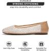 imageProject Cloud Mesh Womens Flats  Memory Foam Ballet Flats Shoes for Women  Non Slip Ballerina Womens Sneakers  Trendy Slip on Flat Shoes for Women RuthieNude