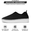 imageProject Cloud Platform Sneakers for Women  Leather Insole Loafers for Women with Memory Foam  Casual Slip On Womens Loafers with Flexible Outsole AsterBlack