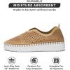 imageProject Cloud Platform Sneakers for Women  Leather Insole Loafers for Women with Memory Foam  Casual Slip On Womens Loafers with Flexible Outsole AsterNude