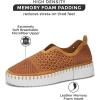 imageProject Cloud Platform Sneakers for Women  Leather Insole Loafers for Women with Memory Foam  Casual Slip On Womens Loafers with Flexible Outsole AsterChestnut