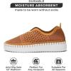 imageProject Cloud Platform Sneakers for Women  Leather Insole Loafers for Women with Memory Foam  Casual Slip On Womens Loafers with Flexible Outsole AsterChestnut