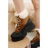 imageProject Cloud Snow Boots for Women Waterproof Genuine Leather 25quot Platform Wedge Boots  Memory Foam Fur Boots Winters Boots for Women NonSlip Rain Boots Womens Snow Boots LydiaBrown