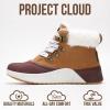imageProject Cloud Waterproof Snow Boots for Women  Memory Foam Insole NonSlip Womens Snow Boots ampamp Winter Shoes with Shoe Lace  Lightweight Indoor Outdoor ShoesCamelhiker Upper