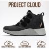 imageProject Cloud Waterproof Snow Boots for Women  Memory Foam Insole NonSlip Womens Snow Boots ampamp Winter Shoes with Shoe Lace  Lightweight Indoor Outdoor ShoesBlacksport Upper