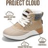 imageProject Cloud Waterproof Snow Boots for Women  Memory Foam Insole NonSlip Womens Snow Boots ampamp Winter Shoes with Shoe Lace  Lightweight Indoor Outdoor ShoesTaupehiker Upper
