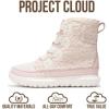imageProject Cloud Womens Snow Boots  Genuine Suede Waterproof Memory Foam Insole and NonSlip Winter Snow Boots For Women Footwear  Outdoor Shoes LeonoraPink