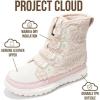imageProject Cloud Womens Snow Boots  Genuine Suede Waterproof Memory Foam Insole and NonSlip Winter Snow Boots For Women Footwear  Outdoor Shoes LeonoraPink