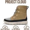 imageProject Cloud Womens Snow Boots  Genuine Suede Waterproof Memory Foam Insole and NonSlip Winter Snow Boots For Women Footwear  Outdoor Shoes LeonoraTaupe