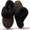 imageProject Cloud 100 Australian Sheepskin Scuff Slippers for Women  Genuine Shearling Memory Foam Slides for Women mules for women  NonSlip Womens Slippers LynseyChocolate