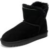 imageProject Cloud 100 Genuine Suede Boots for Women  Fur Lined Ankle Womens Boots  Comfortable Booties for Women with Memory Foam  Perfect Fur Snow Womens Booties 2025 TimmyBlack
