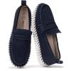imageProject Cloud Genuine Leather Loafers for Women  Memory Foam Womens Shoes  Non Slip Spring Loafers Flexible Sole  Fashion Shoes for Women 2025 FilideNavy