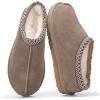 imageProject Cloud Genuine Leather Mens Slippers with Australian Shearling Lining ampamp Memory Foam Insole Outdoor ampamp House Slippers for Men  NonSlip Fuzzy Mens Shoes RelaxationTaupe