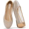 imageProject Cloud Mesh Womens Flats  Memory Foam Ballet Flats Shoes for Women  Non Slip Ballerina Womens Sneakers  Trendy Slip on Flat Shoes for Women RuthieNude
