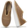imageProject Cloud Platform Sneakers for Women  Leather Insole Loafers for Women with Memory Foam  Casual Slip On Womens Loafers with Flexible Outsole AsterNude