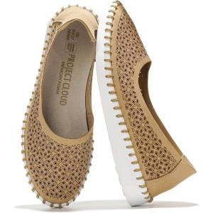 imageProject Cloud Flats for Women Footwear Memory Foam ampamp Flexible Outsole Loafers for Womens Fashion Sneakers  Womens Shoes Sockless Wear Machine Wash Shoes for Women Petunia
