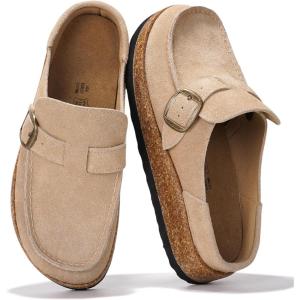 imageProject Cloud Genuine Leather MoccasinStyle Clogs for Women  Memory Foam and Water Resistant Mules Slipon  NonSlip and Durable Clogs Casual Shoes for Women Footwear CarlineSand Suede