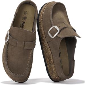 imageProject Cloud Genuine Leather MoccasinStyle Clogs for Women  Memory Foam and Water Resistant Mules Slipon  NonSlip and Durable Clogs Casual Shoes for Women Footwear CarlineTaupe
