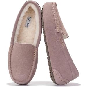 imageProject Cloud Genuine Suede Loafers for Women  Comfortable Outdoor Slippers for Women Footwear with Memory Foam  Womens Slippers  Stylish Womens Moccasin CathiDark Pink Suede