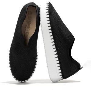 imageProject Cloud Platform Sneakers for Women  Leather Insole Loafers for Women with Memory Foam  Casual Slip On Womens Loafers with Flexible Outsole AsterBlack