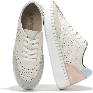 imageProject Cloud Shoes for Women with Leather Insole  Platform Sneakers for Women ampamp Womens Loafers with Memory Foam Flexible Womens Shoes Machine Wash ampamp Sockless Wear AzaleaWhite