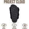 imageProject Cloud Fur Kids Sandals with Adjustable Buckle  Natural Cork Footbed Slides Sandals for Girls wMemory Foam  Non Slip Slide Sandals Santorini KidBlack