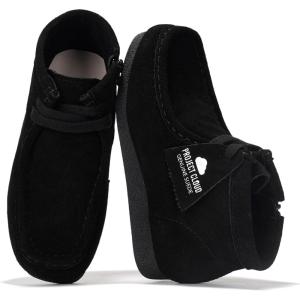 imageProject Cloud Genuine Leather Ankle Boots for Kids  NonSlip Fall Shoes Girls Boots with Memory Foam  Lightweight Kids Boots for Boys with Gum Rubber Sole Girls Shoes LILWALLYBOOTBlack Suede