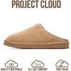 imageProject Cloud Genuine Leather House Slippers for Men  Genuine Shearling Lining Mens Slippers with Memory Foam Insole  Lightweight ampamp Non Slip Mens House Shoes ChillChestnut Suede