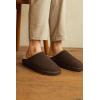 imageProject Cloud Genuine Leather House Slippers for Men  Genuine Shearling Lining Mens Slippers with Memory Foam Insole  Lightweight ampamp Non Slip Mens House Shoes ChillChoco Brown Suede