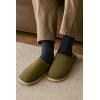 imageProject Cloud Genuine Leather House Slippers for Men  Genuine Shearling Lining Mens Slippers with Memory Foam Insole  Lightweight ampamp Non Slip Mens House Shoes ChillOlive Suede