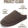imageProject Cloud Genuine Leather House Slippers for Men  Genuine Shearling Lining Mens Slippers with Memory Foam Insole  Lightweight ampamp Non Slip Mens House Shoes ChillChoco Brown Suede