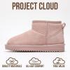 imageProject Cloud Genuine Leather Girls Boots  Lightweight ampamp Cozy Fur Ankle Boots with Memory Foam  Non Slip Kids Boots for Girls ampamp Boys Perfect for Fall and Everyday WearPink