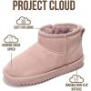 imageProject Cloud Genuine Leather Girls Boots  Lightweight ampamp Cozy Fur Ankle Boots with Memory Foam  Non Slip Kids Boots for Girls ampamp Boys Perfect for Fall and Everyday WearPink