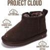 imageProject Cloud Genuine Leather Girls Boots  Lightweight ampamp Cozy Fur Ankle Boots with Memory Foam  Non Slip Kids Boots for Girls ampamp Boys Perfect for Fall and Everyday WearChocobrown Suede