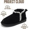 imageProject Cloud Genuine Leather Girls Boots  Lightweight ampamp Cozy Fur Ankle Boots with Memory Foam  Non Slip Kids Boots for Girls ampamp Boys Perfect for Fall and Everyday WearBlack Stitch