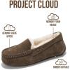 imageProject Cloud Genuine Leather Slippers for Women  Fur Lined Outdoor Slippers for Women Footwear with Memory Foam  Stylish Womens Moccasin CathiChocolate
