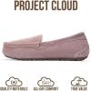 imageProject Cloud Genuine Leather Slippers for Women  Fur Lined Outdoor Slippers for Women Footwear with Memory Foam  Stylish Womens Moccasin CathiDark Pink Suede