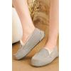 imageProject Cloud Genuine Leather Slippers for Women  Fur Lined Outdoor Slippers for Women Footwear with Memory Foam  Stylish Womens Moccasin CathiGrey