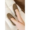 imageProject Cloud Genuine Leather Slippers for Women  Fur Lined Outdoor Slippers for Women Footwear with Memory Foam  Stylish Womens Moccasin CathiTaupe