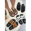 imageProject Cloud Genuine Leather Womens Sandals  Stylish ampamp Comfy Sandals for Women Footwear with Memory Foam Insole  Slipresistant Slides for Women MayvenOlive