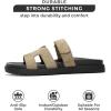 imageProject Cloud Genuine Leather Womens Sandals  Stylish ampamp Comfy Sandals for Women Footwear with Memory Foam Insole  Slipresistant Slides for Women MayvenLight Taupe