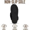 imageProject Cloud Genuine Leather ampamp Natural Fur Slippers for Women  Fluffy Slippers and Cozy Memory Foam Womens Shoes HedyBlack