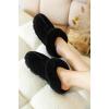 imageProject Cloud Genuine Leather ampamp Natural Fur Slippers for Women  Fluffy Slippers and Cozy Memory Foam Womens Shoes HedyBlack